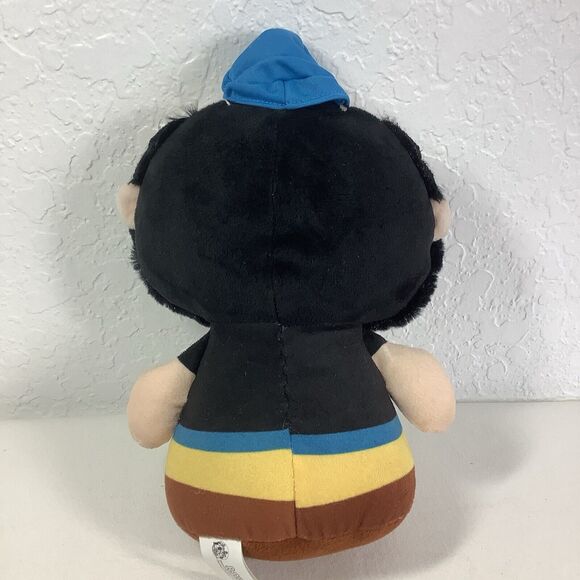 Popeye the Sailorman Bluto Brutus 9" Beanbag Stuffed Plush Round Oversized Head - Picture 4 of 7
